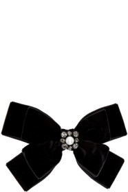 Erdem - Black Bow Hair Clip