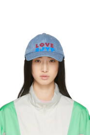 SJYP - Blue Denim 'Love' Logo Cap