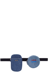 SJYP - Blue 'Love SJYP' Belt Pocket Bag