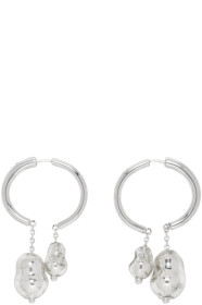 Lemaire - Silver Blown-Glass Creole Earrings