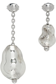 Lemaire - Silver Pearl Asymmetrical Earrings