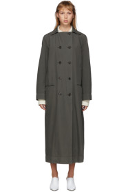 Lemaire - Grey Cotton Dress Trench Coat