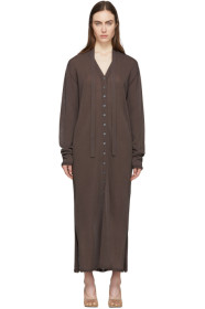 Lemaire - Brown Cardigan Dress