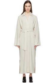 Lemaire - Robe blanc cassé Polo Shirt