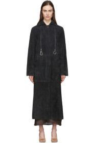 Lemaire - Blouson en suède noir