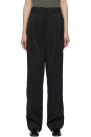 Lemaire - Black Pleated Trousers