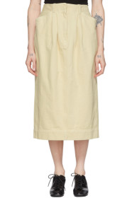 Lemaire - Off-White Denim Baggy Skirt
