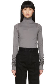 Lemaire - Grey Twisted Second Skin Turtleneck