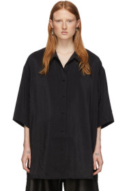 Lemaire - Black Silk Maxi Shirt