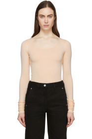 Lemaire - Pull à manches longues rose Second Skin