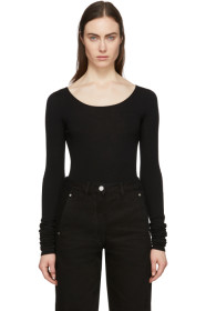 Lemaire - Pull à manches longues noir Second Skin