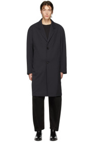 Lemaire - Black Wool Chesterfield Coat