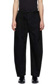 Lemaire - Black Twisted Jeans