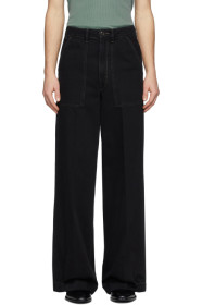 Lemaire - Black Wide-Leg Jeans
