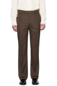 Lemaire - Brown Wool Suit Trousers