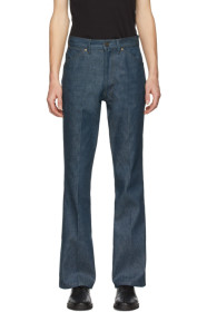 Lemaire - Blue Denim Bootcut Jeans