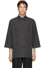 Lemaire - Grey Three-Quarter Sleeve Tropical Shirt