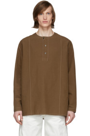Lemaire - Tan Long Sleeve Henley