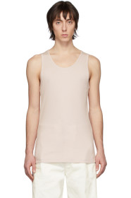 Lemaire - Pink Rib Knit Tank Top