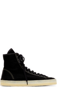 Lemaire - Black Canvas High-Top Sneakers