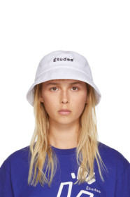 Études - SSENSE Exclusive White Training Bucket Hat