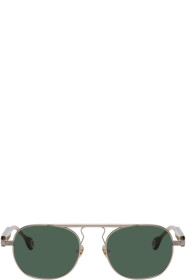 Études - Silver & Brown Candidate Sunglasses