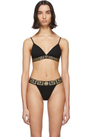 Versace Underwear - Black Medusa Triangle Bra