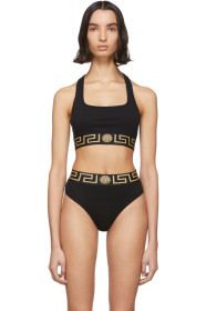 Versace Underwear - 黑色美杜莎运动文胸