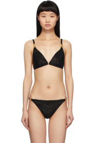 Versace Underwear - Black Crystal Bralette