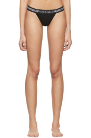 Versace Underwear - Black Logo Thong