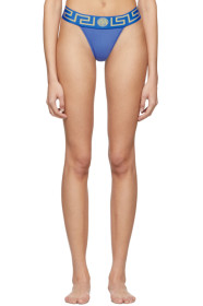 Versace Underwear - Blue Medusa Thong