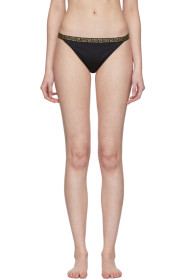 Versace Underwear - Black Greek Key Bikini Bottoms