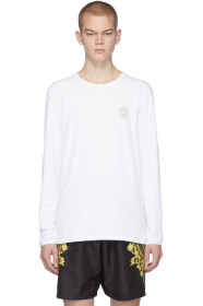 Versace Underwear - White Logo Long Sleeve T-Shirt