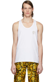 Versace Underwear - White Logo Tank Top
