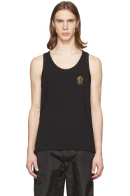 Versace Underwear - Black Logo Tank Top