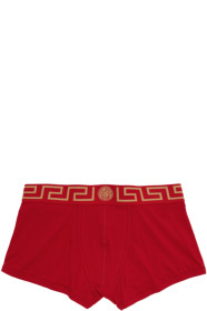 Versace Underwear - Red & Gold Medusa Low-Rise Boxer Briefs