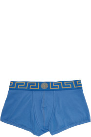 Versace Underwear - Blue Medusa Low-Rise Boxer Briefs