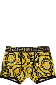 Versace Underwear - Black & Gold Barocco Boxers
