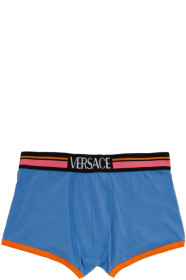Versace Underwear - Blue Logo Boxer Briefs
