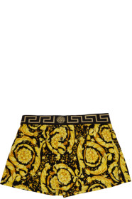 Versace Underwear - Black & Gold Barocco Boxer Briefs