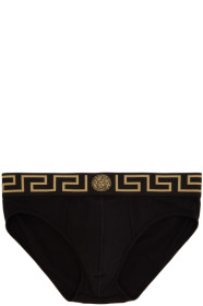 Versace Underwear - 黑色美杜莎三角内裤
