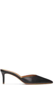 Mansur Gavriel - Black Lambskin Slipper Heels