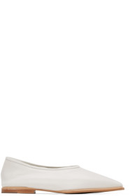 Low Classic - White Square Toe Flat Loafer