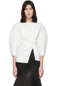 Edit - White Twist Knot Blouse