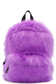 VETEMENTS - Sac à dos mauve Furry