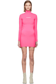 VETEMENTS - Robe à logo rose