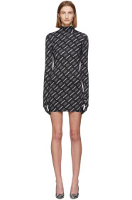 VETEMENTS - Robe noire et blanche All Over Logo édition STAR WARS