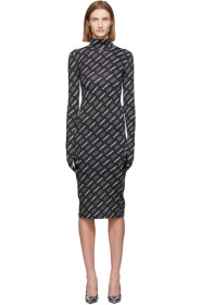 VETEMENTS - Robe noire All Over Logo édition STAR WARS