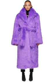 VETEMENTS - 紫色 Plush 大衣