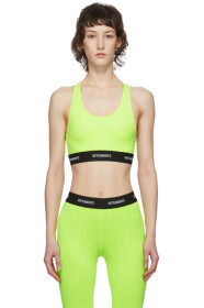 VETEMENTS - Soutien-gorge de sport en jersey jaune